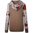 thumbnail image 4 of Sudadera con capucha floral para mujer Sudadera de manga larga con cordón Casual Pullover Tops Sudaderas con bolsillos Zhivalor WMZY-684-14, 4 of 6