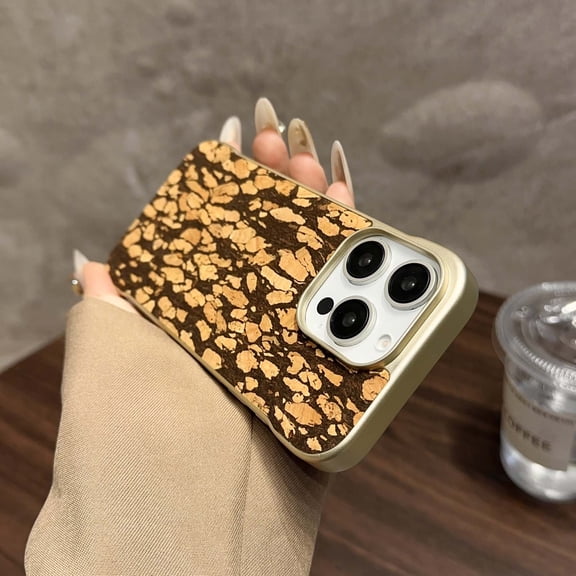 For iPhone 15 Pro Max Phone Case,Ultra Slim Bumper Cover,Anti-Scratch Retro Pattern PU Leather Back,Compatible with Mag-Safe,Shockproof Anti-fall Drop Protection,Rugged Thin Phone Case,Black