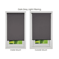 thumbnail image 4 of Linen Avenue Cordless Sierra Light Filtering Roller Shade, Dark Grey 33 W x 66 H (Arrives 1/4" Narrower), 4 of 8