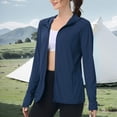 thumbnail image 4 of SHTXOZHI Veste Athlétique Légère pour Femmes Protection Solaire Fermeture Éclair Complète Manches Longues Chandails à Capuchon Randonnée Extérieur, 4 of 7