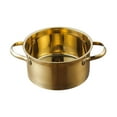 thumbnail image 2 of veasfak Small Hot Pot Stainless Steel with Handles Easy to Clean Household for Induction Gold, 2 of 9