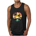 thumbnail image 2 of ALLLIST Summer Tank Tops Men Cotton Hawaiian Pullover Casual Black Underwear for Men Size S-2XL, 2 of 5