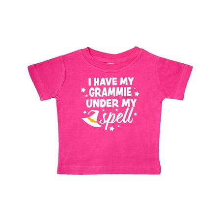 

Inktastic I Have My Grammie Under My Spell with Cute Witch Hat Gift Baby Boy or Baby Girl T-Shirt