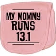 thumbnail image 2 of Inktastic Mommy Runs Half Marathon Baby Burp Cloth, 2 of 3