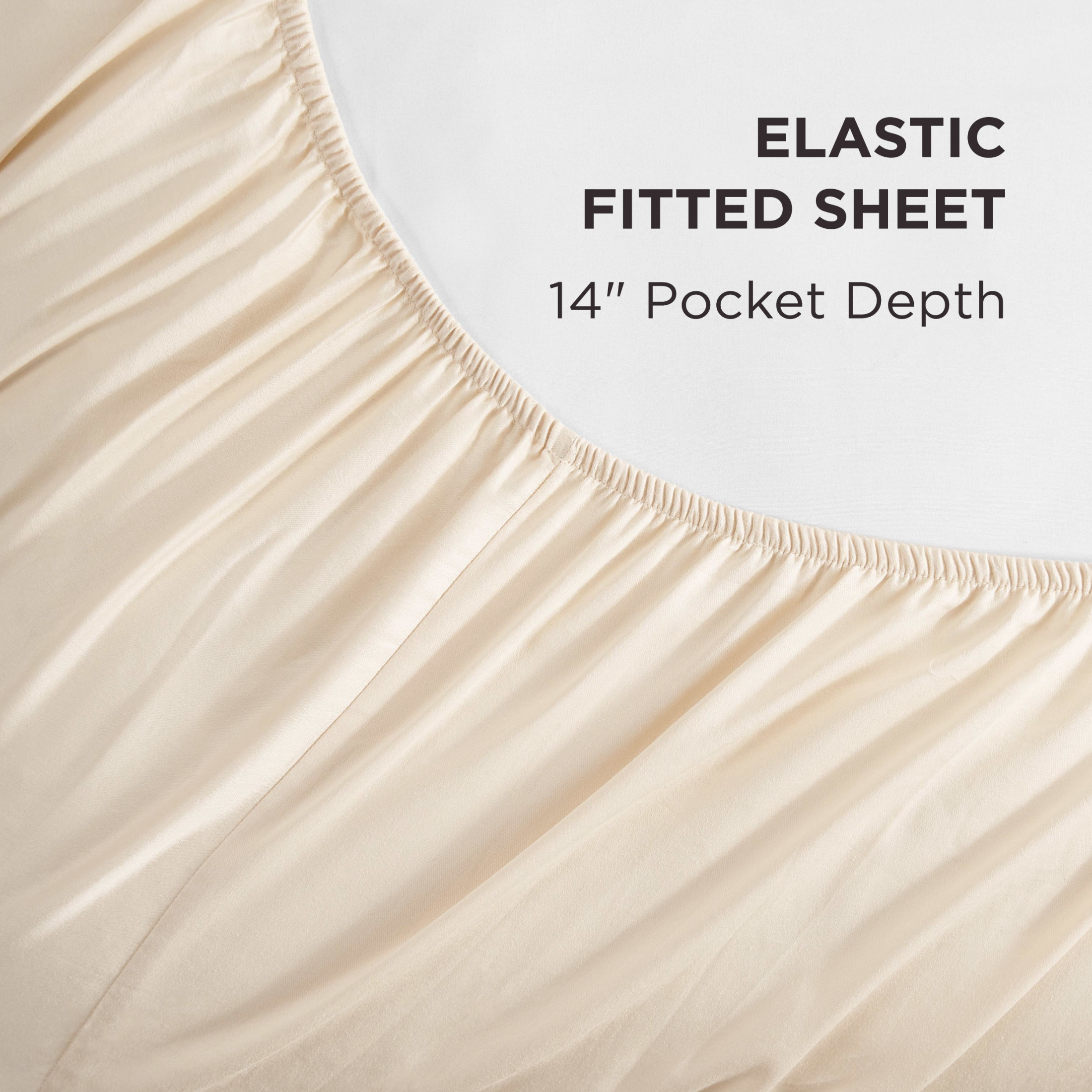 The Sheet Lab Cloud Embrace Sheet Sets, 4-Piece Full, Beige