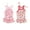 Strawberry, variant on 2PCS Dog Dresses Set, Dog Summer Beach Skirts, Braces Skirt Apparel Swimsuit Outfit for Cat Small Medium Dog Flower XS