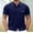 Navy, variant on CaiJunJia George Polo Shirt,Men's Knit Shirts Short Sleeve Button Down Polo Shirt Fashion Casual Summer Beach Shirts