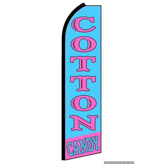 Cotton Candy Swooper flag Without Pole Advertisement /Business Flags | Feather Flag |