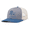 Ocean Blue/Heather Grey/Beige, variant on Mens Hunting Dog German Shorthaired Pointer Mallard Duck Embroidered Mesh Back Trucker Hat-Heather Grey/Black