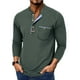 thumbnail image 1 of pstuiky manga larga para hombre, Cárdigan informal de color liso para hombre, con botones, bolsillo y mangas largas y cuello redondo Tops de talla grande para hombre m, 1 of 7