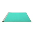 thumbnail image 2 of Ahgly Company Machine Washable Indoor Rectangle Abstract Turquoise Blue Contemporary Area Rugs, 8' x 12', 2 of 4