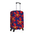thumbnail image 3 of Daiia Red Floral Luggage Cover, Thickened Washable Travel Luggage Covers, Elastic Unique Baggage Covers for 18-20 inch Luggage-Small, 3 of 9