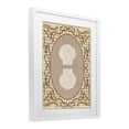 thumbnail image 2 of Stupell Industries Farmhouse Vintage Shells on Gingham White Framed Print Under Glass, 17 x 21, by Vero Illustrates, 2 of 8