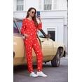 thumbnail image 4 of Ekouaer Womens Jogger Pajama Sets Long Sleeve Sleepwear Round Neck Nightwear Soft Pjs Lounge Sets with Pockets, 4 of 6
