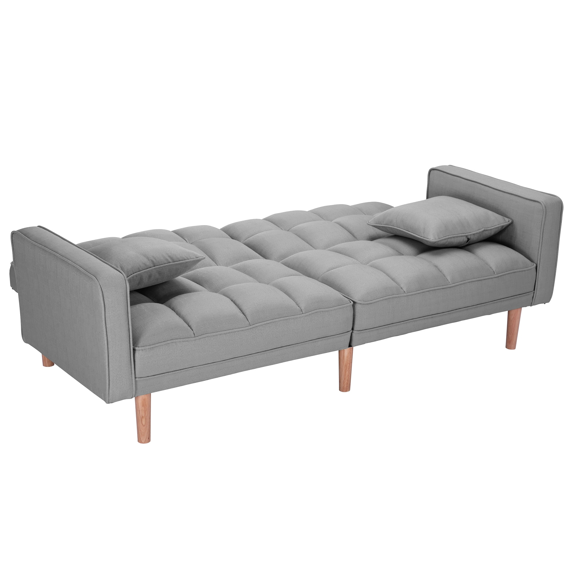 Blue Couch, SEVENTH Convertible Sofa Bed, Modern Fabric Sleeper