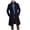 Navy, variant on WREESH Fashion Winter Coat Men'S Casual Solid Color Buttons Pockets Long Sleeve Hoodless Casual Long Outwear Trench Coat Dark Gray