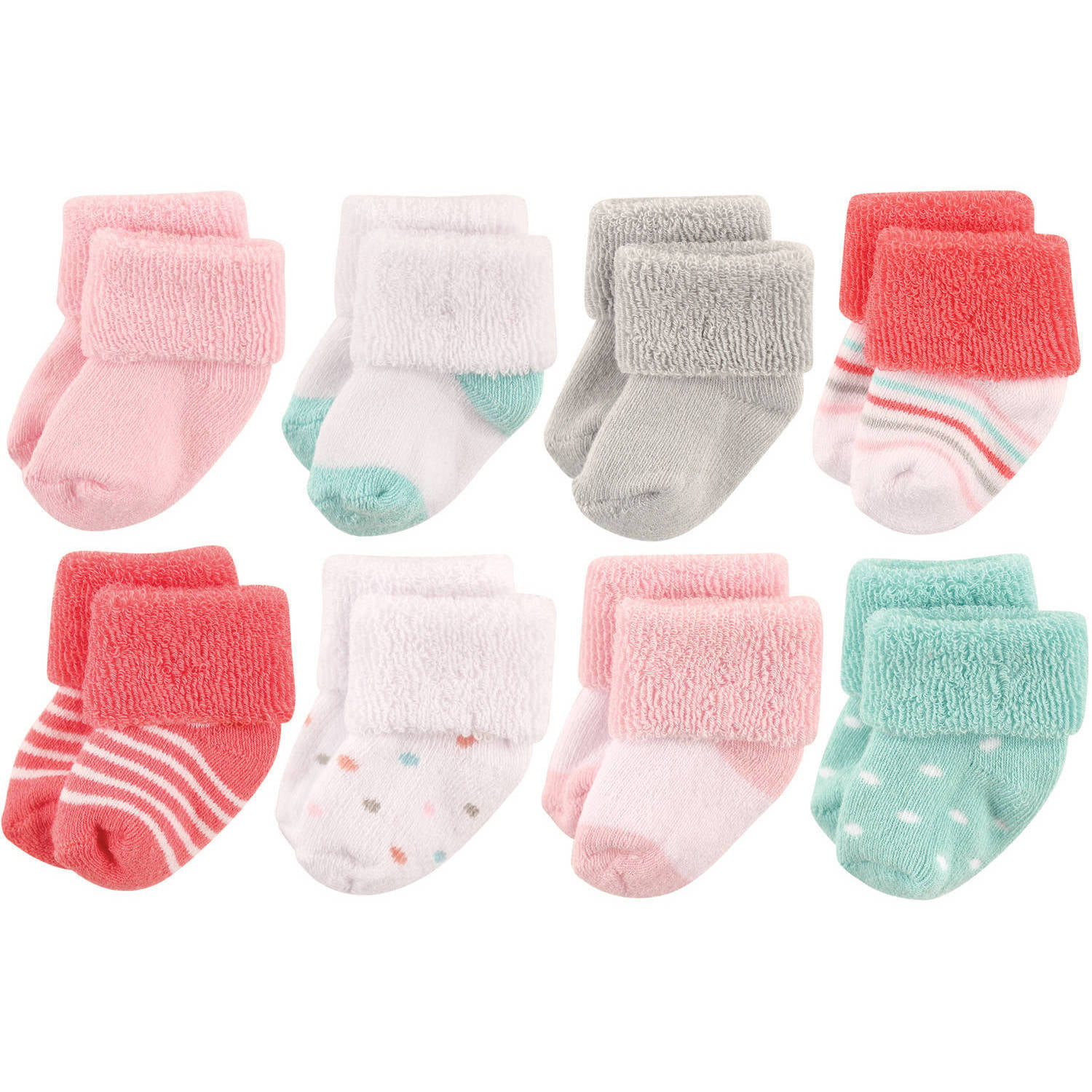 Baby Girls' Newborn Terry Socks 