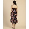 thumbnail image 4 of Moomaya Sleeveless V Neck A-Line Printed Rayon Dress - Women's Elegant Dress, 4 of 9