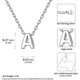 thumbnail image 2 of 1 gargantilla con letras iniciales de la A a la Z para mujer, plata de ley 925/chapada en oro, joyería con nombre y monograma, 2 of 5
