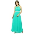 thumbnail image 2 of Bimba Women's Gown Designer Bridesmaid Wedding Party Dress With Beaded Belt, 2 of 9