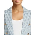 thumbnail image 2 of Attitude Unknown Women’s and Women’s Plus Ponte Blazer, Sizes XS-3X, 2 of 5