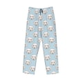 thumbnail image 6 of Uemuo Dog Pattern Men's Wide Leg Palazzo Lounge Pants with Pockets Light Weight Loose Comfy Casual Pajama Pants-XX-Large, 6 of 9