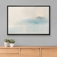 thumbnail image 2 of PixonSign Framed Canvas Print Wall Art Pastel Blue Cloudy Sky Landscape Abstract Shapes Illustrations Modern Art Decorative Minimal Relax/Calm for Living Room, Bedroom, Office - 24"x36" Black, 2 of 5