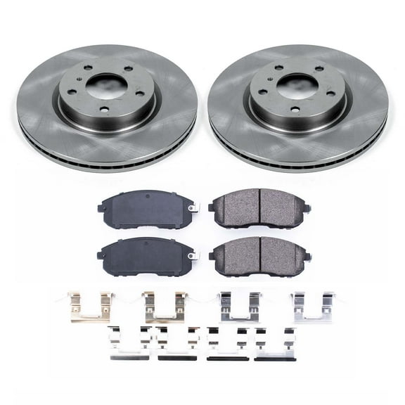 Ultimate Brakes Front Ceramic Brake Pad and Rotor Kit with Hardware WM80714