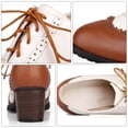 thumbnail image 3 of GOOHOCHY 1 par de zapatos de señora, zapatos elegantes, zapatos de tacón alto, calzado con cordones para mujer, 3 of 8