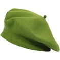 thumbnail image 4 of 1Pcs Wool French Beret Hat Solid Color Beret Cap for Women Girls, 4 of 9