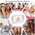 thumbnail image 5 of YOOLIFE Initial Make Up Bag Travel Toiletry Bag, Clear Makeup Bag Preppy Cosmetic Bag Clear Makeup Bags With Zipper Girlfriend Teacher 6 Year Old Girl Gifts Daughter Gifts Swim Gifts For Girl White M, 5 of 7