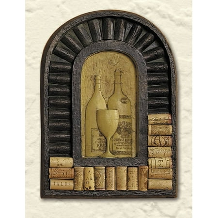 Wine Wall Decor Features An Exquisite Handcrafted Bottle Relief