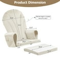 thumbnail image 6 of Lovote 5pcs Velvet Glider Rocking Chair Replacement Cushion Set Soft Non-Slip w Pockets, 6 of 6