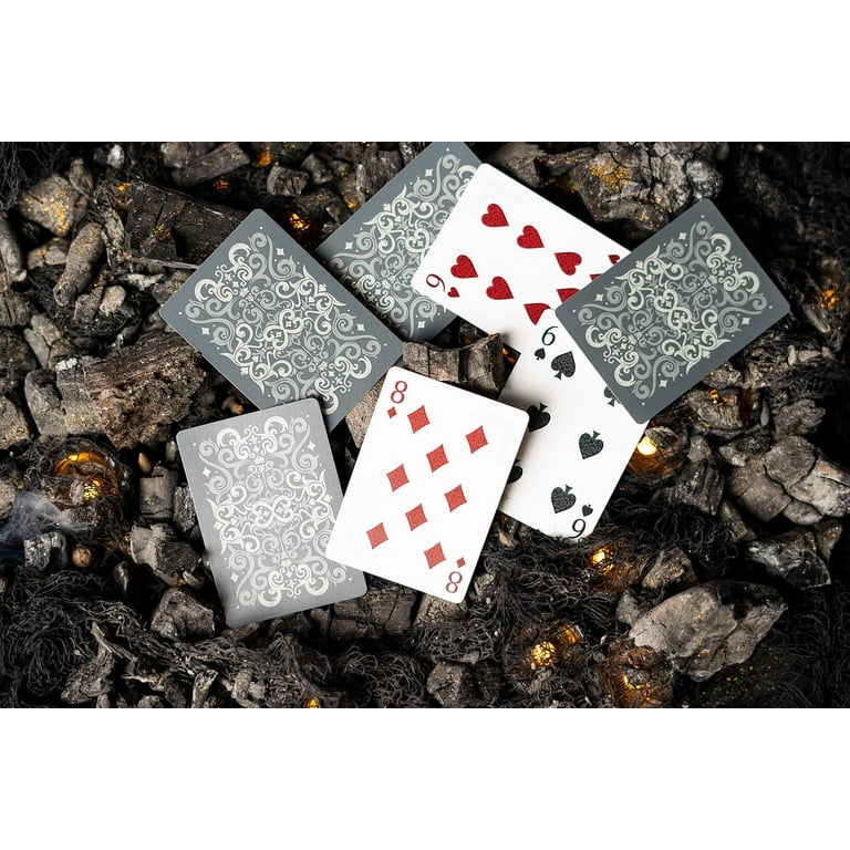 Bicycle Cinder Premium Playing Cards, 1 Deck, Silver Smoke Foil