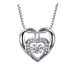 thumbnail image 3 of Xihbxyly Collar con Latidos de Corazón, Elegante Diseño de Cobre y Circonita, Accesorio Femenino, Regalo Ideal para Ocasiones Especiales, Viajes, Bodas, Etc., 3 of 3