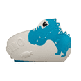 thumbnail image 4 of Gorro De Ducha Para Bebé Ajustable Proteger Gorro De Champú Azul/Blanco, 4 of 5