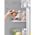 thumbnail image 2 of Hengma 2-Pack White & Blue Rotating Refrigerator Organizer for Beer, Drinks, Condiments – Space-Saving Storage Solution with 7cm Diameter Capacity, Durable, Easy to Clean, Versatile Kitchen, 2 of 6