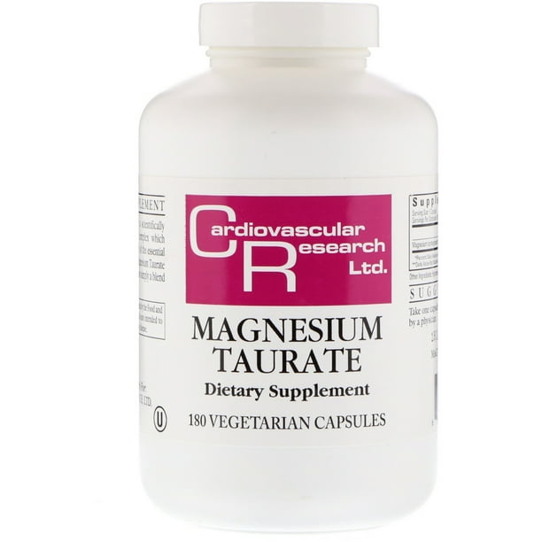 Cardiovascular Research Magnesium Taurate, 180 Vegetarian Capsules