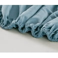 thumbnail image 4 of Chezmoi Collection 6-Piece China Blue Sheet Set King - Extra Soft Breathable Brushed Microfiber Bed Sheets with 15" Deep Pocket & 4 Pillowcases, 4 of 5