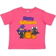 thumbnail image 3 of Inktastic Happy Halloween Black Cat Boys or Girls Toddler T-Shirt, 3 of 5