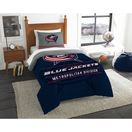 - Columbus Blue Jackets The Northwest Company NHL Draft Twin Comforter Set