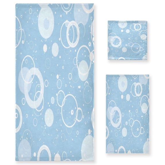 Three-Piece Towel Set Face Towel Towel Set Hand Towel Bath Towel Cotton Bath Towels Bath Towel Sets Hand Bath Towels White Bubble
