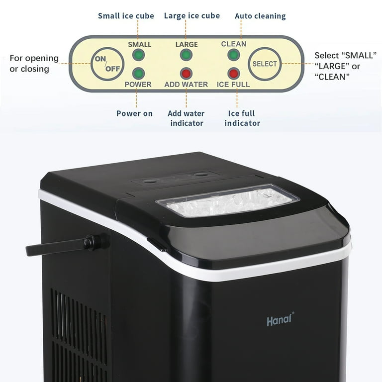 Ice Makers Countertop WANAI Portable Ice Machine, 26lbs/24, 59 OFF