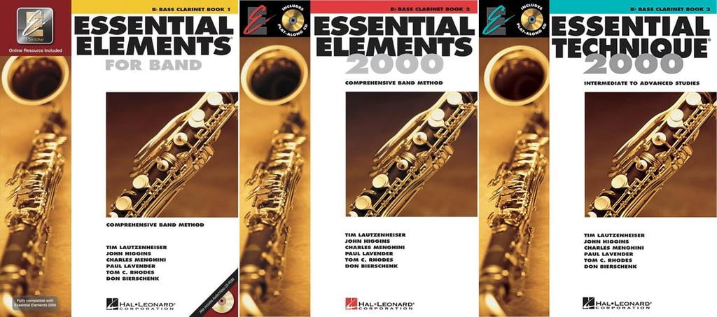 Essential Elements For Band - Bb Bass Clarinet, Books 1-3, 3 Book Set ...