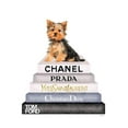 thumbnail image 2 of Greenwood, Amanda 12x14 Gold Ornate Wood Framed with Double Matting Museum Art Print Titled - Bookstack Yorkie, 2 of 4