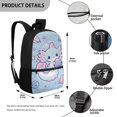 thumbnail image 5 of Yuyamidu Cute Space Axolotl 17 Inch Large School Bookbag, Lightweight Casual Daypack with Multiple Pockets for Boys Girls Elementary Middle School Daily Use Travel, 5 of 6