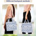 thumbnail image 4 of FORMRS Womens Corduroy Tote Bag Crossbody Shoulder Purse Handbag with Detachable Strap, Blue Animals Pattern, 4 of 7
