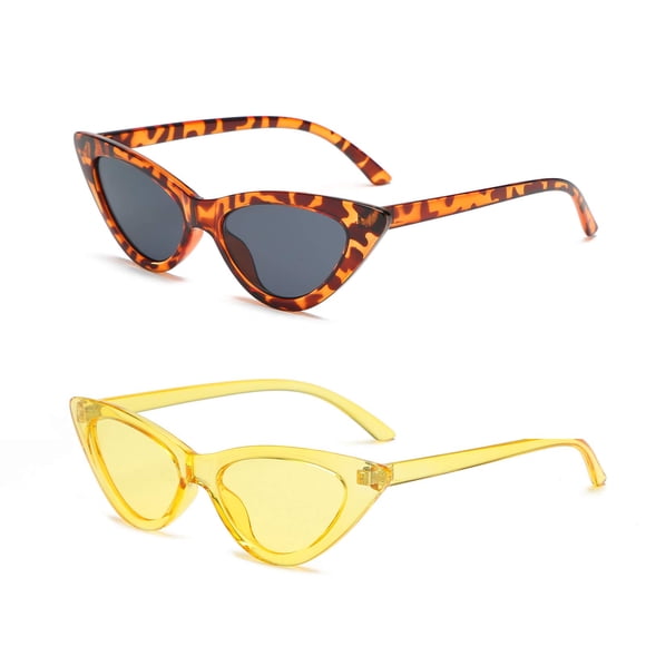 Gafas de sol YOSHYA Retro Vintage de ojo de gato estrecho para mujer
