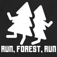 thumbnail image 2 of RedBarn Unisex Black Half Sleeves Cotton Run, Forest Run Graphic Humor Funny T Shirt, 2 of 3