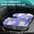 thumbnail image 4 of Premium Unicorn Pattern Memory Foam Seat Cushion Ergonomic Chair Pad for Office Chair, Car, Airplane & Bleachers Sciatica, Tailbone Hip & Back Pain Relief - Chair Cushion for Long Office Workers., 4 of 5